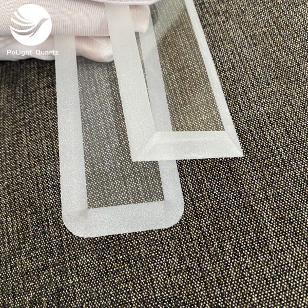 Customized shape beveled Quartz Glass Plate - Image 3