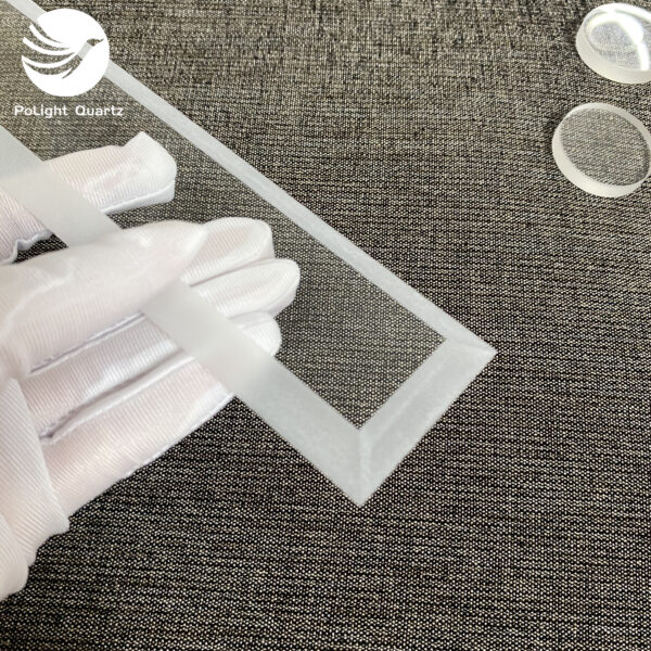 Customized shape beveled Quartz Glass Plate - Image 2
