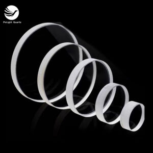 Quartz Glass Plate OEM Size Clear Round disk Fused Silica Quartz Glass Disc