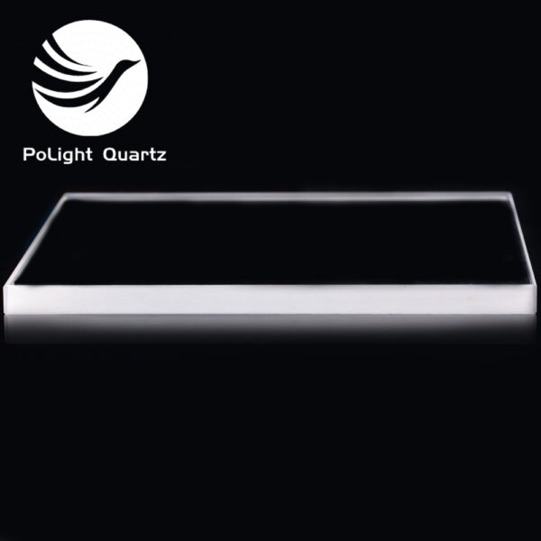 PoLight Factory Supply Clear UV Fire Resistant Fused Quartz Square Plate - Image 4