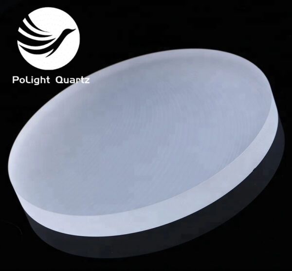 Ground Quartz Glass Plate heat resistant quartz disc for viewing window use